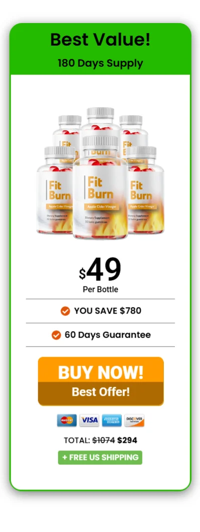 Fit Burn™ 6 bottles pricing